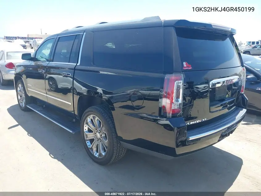 2016 GMC Yukon Xl Denali VIN: 1GKS2HKJ4GR450199 Lot: 45671922