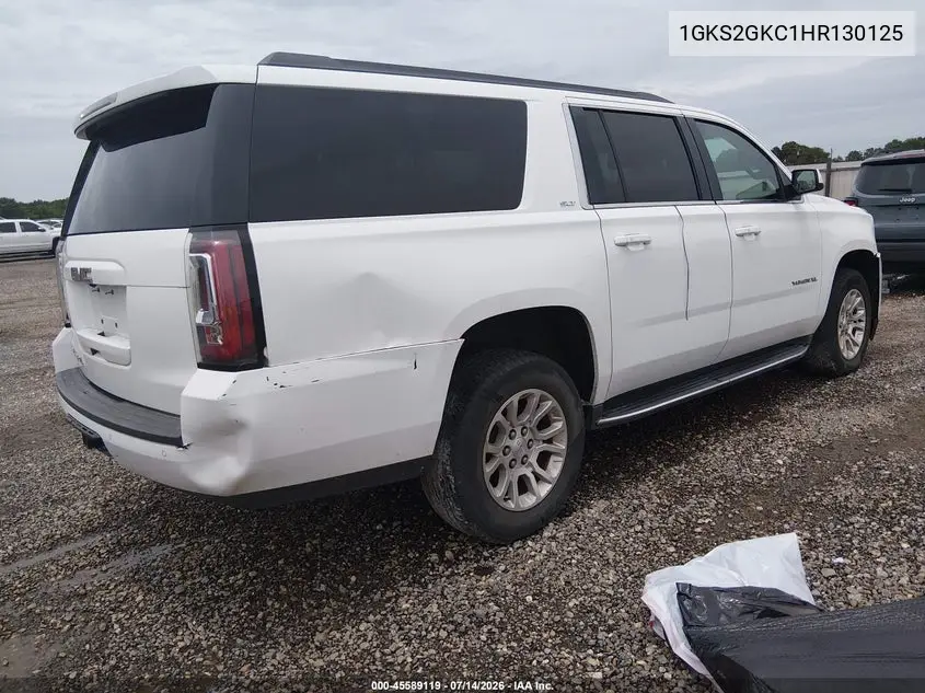 2017 GMC Yukon Xl Slt VIN: 1GKS2GKC1HR130125 Lot: 45589119