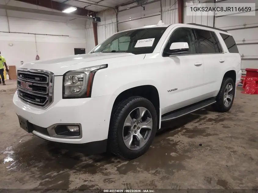 2018 GMC Yukon Sle VIN: 1GKS2AKC8JR116659 Lot: 45374029