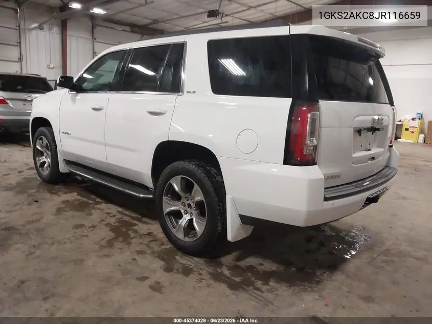 2018 GMC Yukon Sle VIN: 1GKS2AKC8JR116659 Lot: 45374029