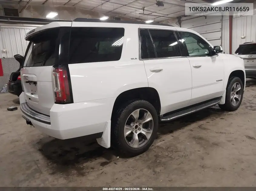 2018 GMC Yukon Sle VIN: 1GKS2AKC8JR116659 Lot: 45374029