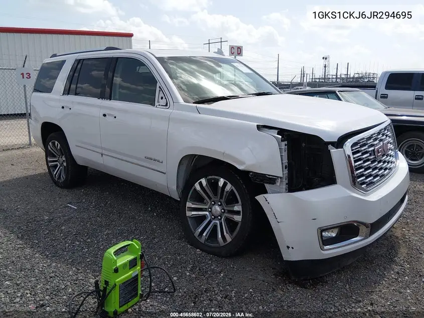 2018 GMC Yukon Denali VIN: 1GKS1CKJ6JR294695 Lot: 45658602