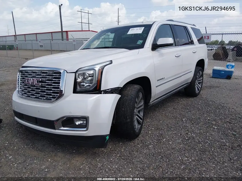 2018 GMC Yukon Denali VIN: 1GKS1CKJ6JR294695 Lot: 45658602