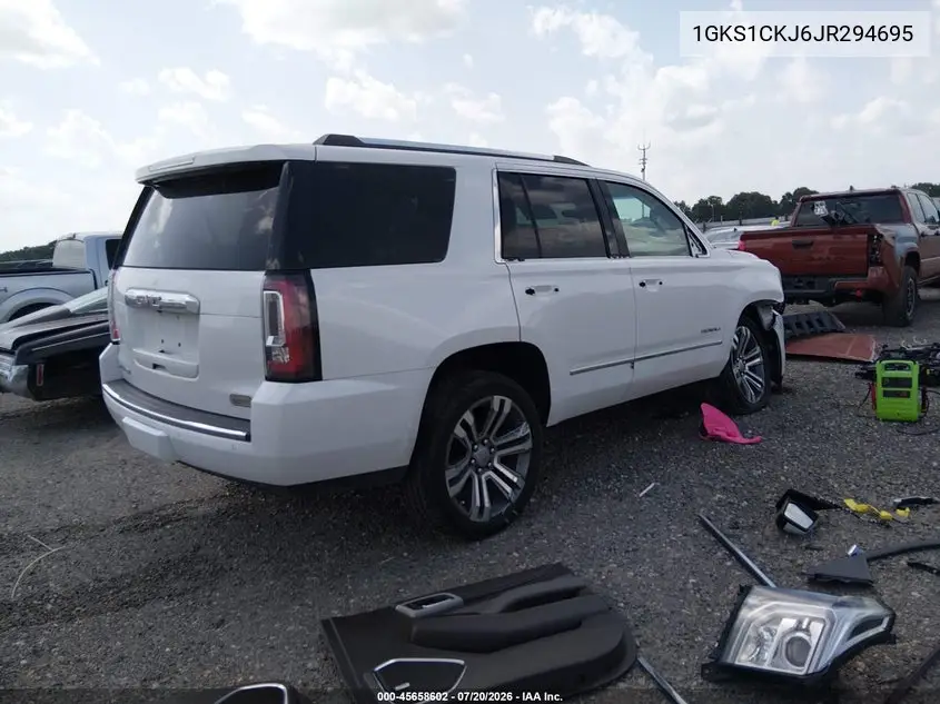 2018 GMC Yukon Denali VIN: 1GKS1CKJ6JR294695 Lot: 45658602