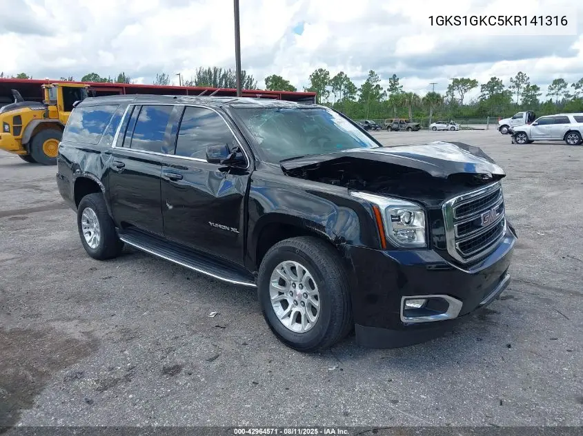 1GKS1GKC5KR141316 2019 GMC Yukon Xl Slt