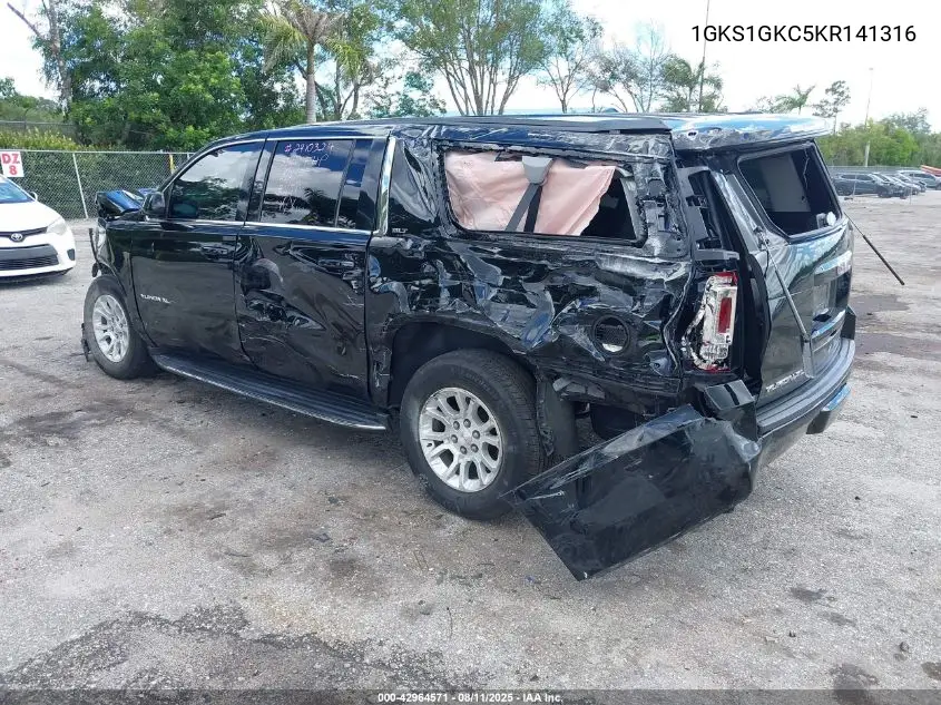 1GKS1GKC5KR141316 2019 GMC Yukon Xl Slt