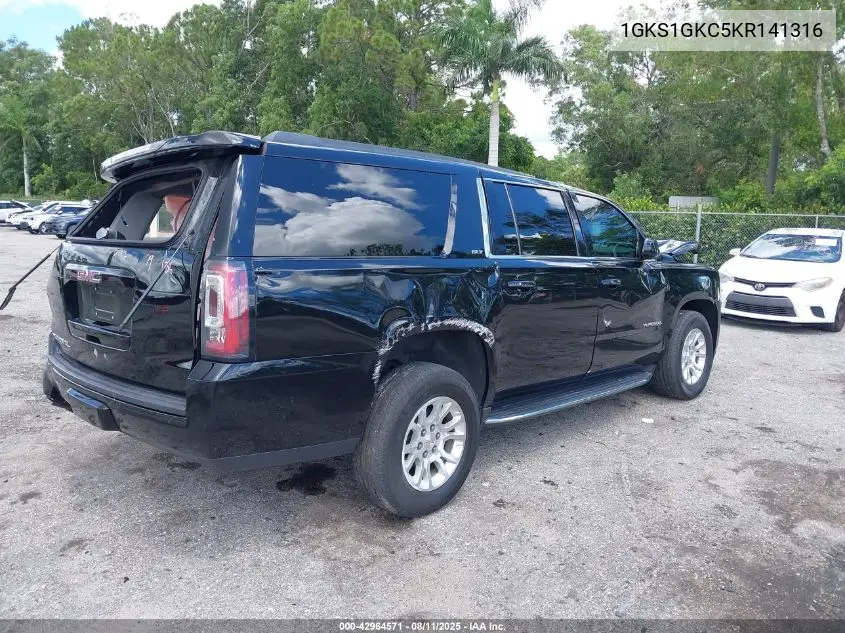 1GKS1GKC5KR141316 2019 GMC Yukon Xl Slt