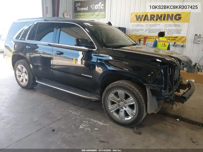 2019 GMC Yukon Slt VIN: 1GKS2BKC8KR307425 Lot: 45556698