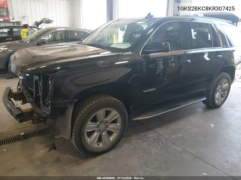 2019 GMC Yukon Slt VIN: 1GKS2BKC8KR307425 Lot: 45556698