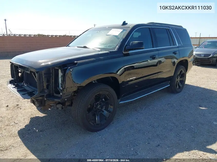 2019 GMC Yukon Sle VIN: 1GKS2AKCXKR111030 Lot: 45591964