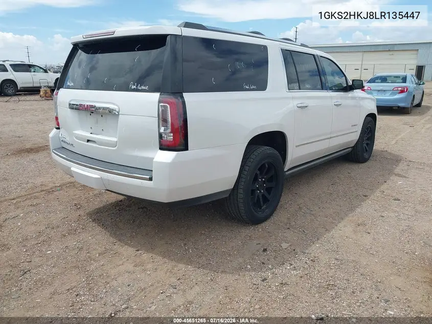 2020 GMC Yukon Xl 4Wd Denali VIN: 1GKS2HKJ8LR135447 Lot: 45651265