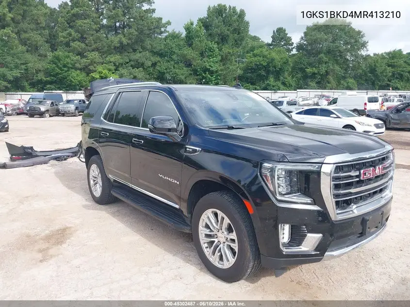 2021 GMC Yukon 2Wd Slt VIN: 1GKS1BKD4MR413210 Lot: 45302487