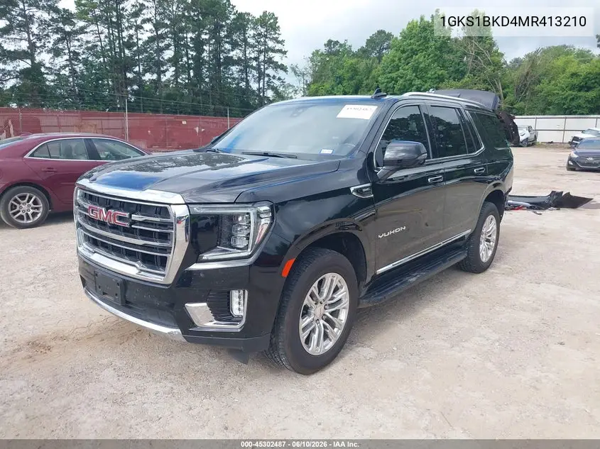2021 GMC Yukon 2Wd Slt VIN: 1GKS1BKD4MR413210 Lot: 45302487
