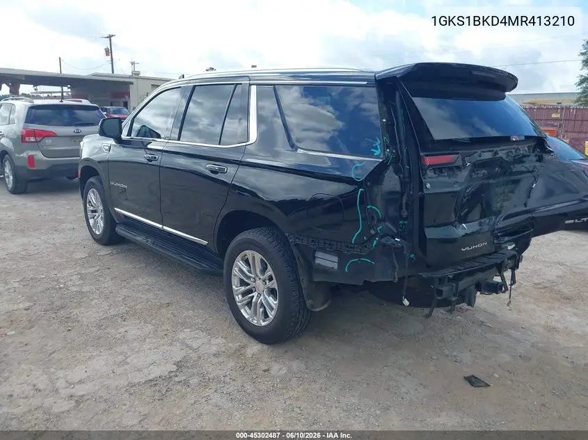 2021 GMC Yukon 2Wd Slt VIN: 1GKS1BKD4MR413210 Lot: 45302487
