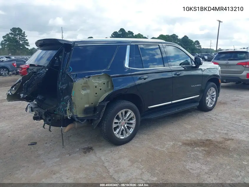 2021 GMC Yukon 2Wd Slt VIN: 1GKS1BKD4MR413210 Lot: 45302487