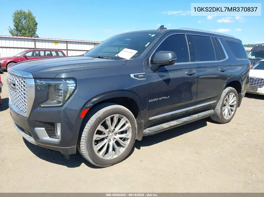 2021 GMC Yukon Denali VIN: 1GKS2DKL7MR370837 Lot: 45364302