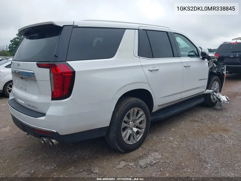 2021 GMC Yukon Denali VIN: 1GKS2DKL0MR338845 Lot: 45583552