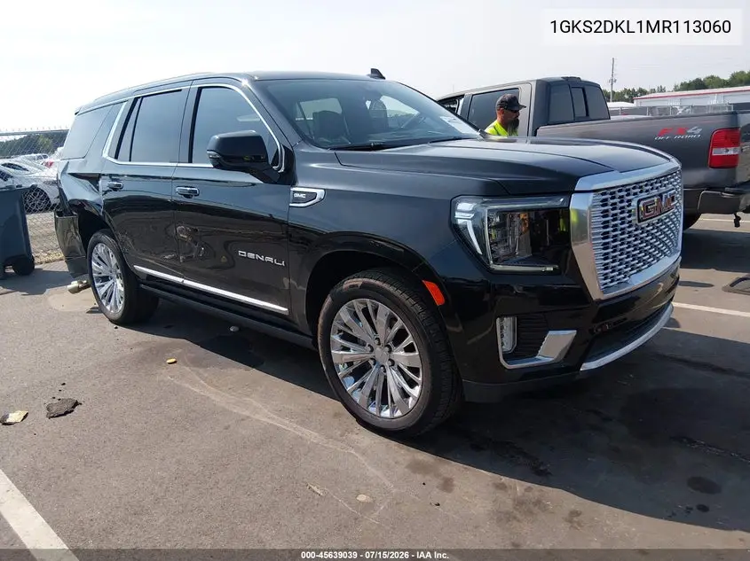 2021 GMC Yukon 4Wd Denali VIN: 1GKS2DKL1MR113060 Lot: 45639039