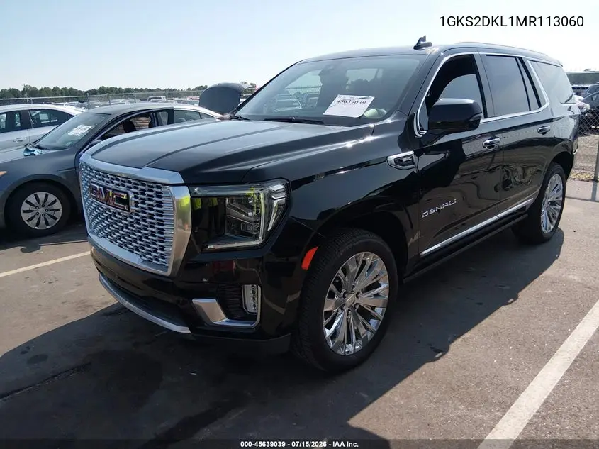 2021 GMC Yukon 4Wd Denali VIN: 1GKS2DKL1MR113060 Lot: 45639039