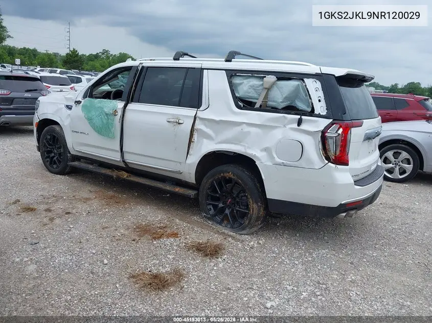 2022 GMC Yukon Xl 4Wd Denali VIN: 1GKS2JKL9NR120029 Lot: 45193013
