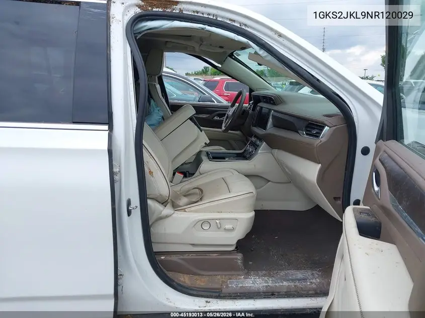 2022 GMC Yukon Xl 4Wd Denali VIN: 1GKS2JKL9NR120029 Lot: 45193013