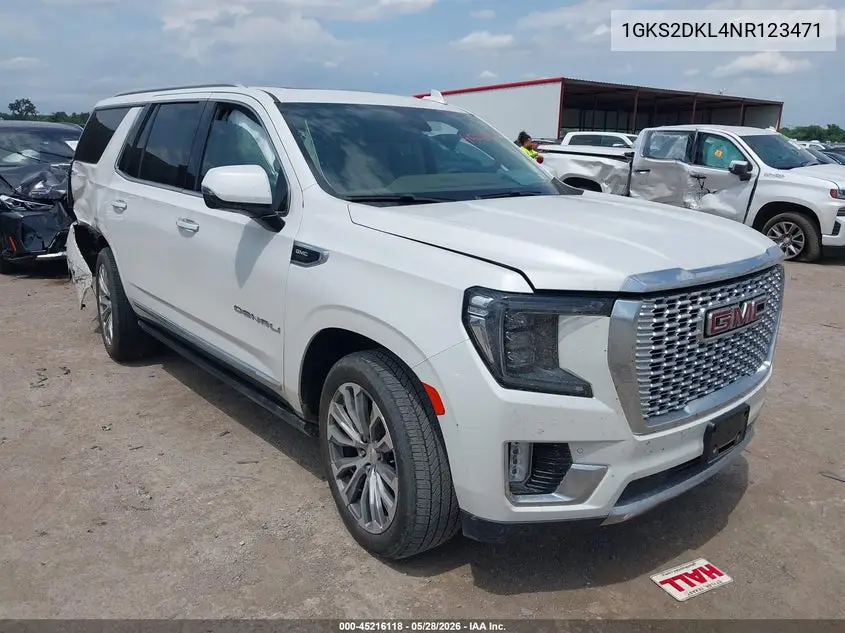 2022 GMC Yukon 4Wd Denali VIN: 1GKS2DKL4NR123471 Lot: 45216118