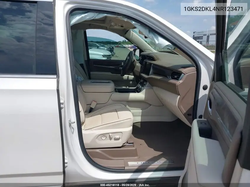 2022 GMC Yukon 4Wd Denali VIN: 1GKS2DKL4NR123471 Lot: 45216118