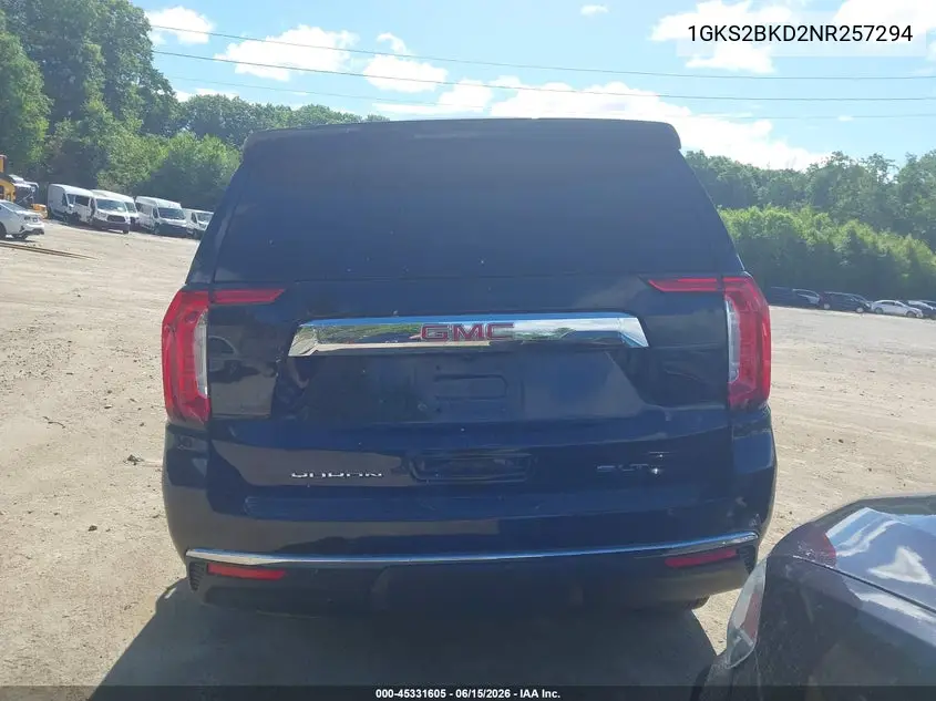 2022 GMC Yukon 4Wd Slt VIN: 1GKS2BKD2NR257294 Lot: 45331605