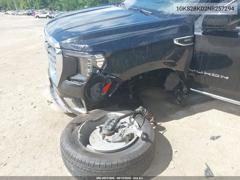 2022 GMC Yukon 4Wd Slt VIN: 1GKS2BKD2NR257294 Lot: 45331605