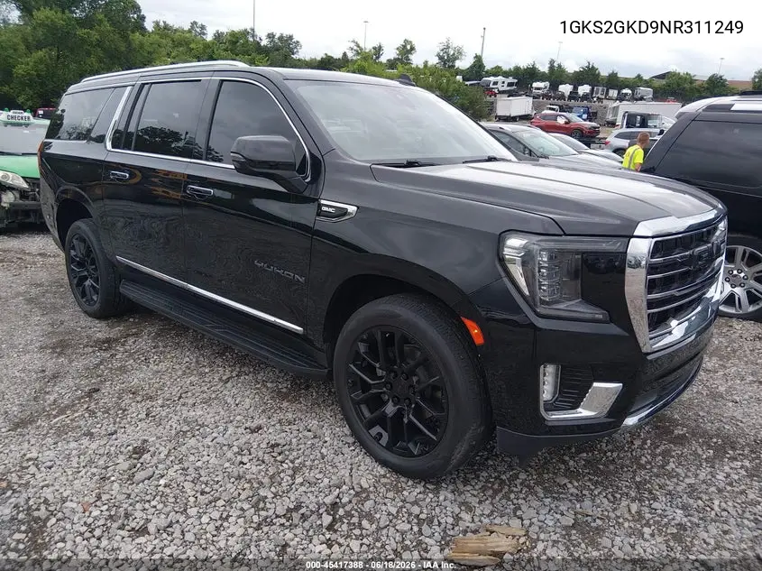 2022 GMC Yukon Xl 4Wd Slt VIN: 1GKS2GKD9NR311249 Lot: 45417388