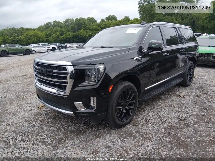 2022 GMC Yukon Xl 4Wd Slt VIN: 1GKS2GKD9NR311249 Lot: 45417388