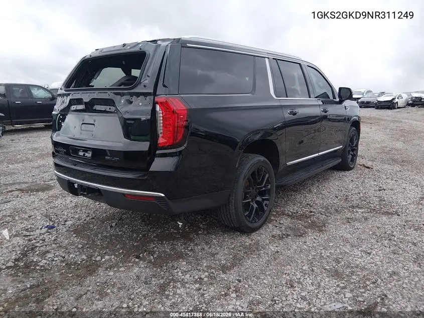 2022 GMC Yukon Xl 4Wd Slt VIN: 1GKS2GKD9NR311249 Lot: 45417388