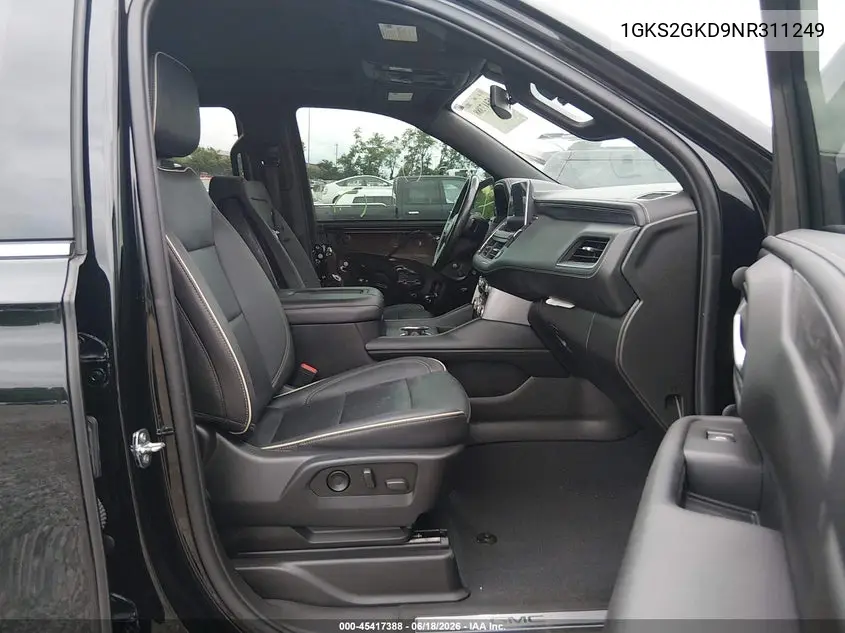 2022 GMC Yukon Xl 4Wd Slt VIN: 1GKS2GKD9NR311249 Lot: 45417388