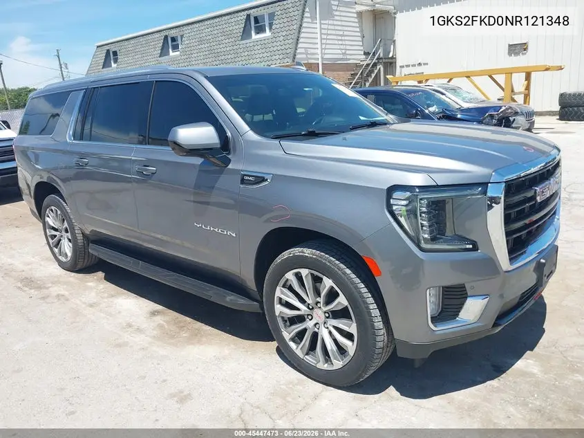 2022 GMC Yukon Xl 4Wd Sle VIN: 1GKS2FKD0NR121348 Lot: 45447473