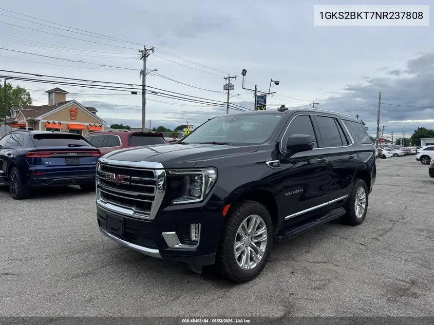 2022 GMC Yukon 4Wd Slt VIN: 1GKS2BKT7NR237808 Lot: 45453104