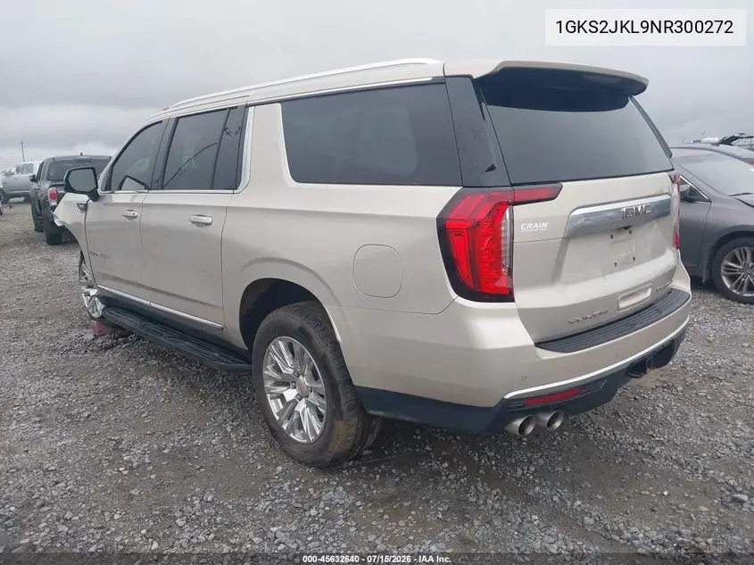 2022 GMC Yukon Xl 4Wd Denali VIN: 1GKS2JKL9NR300272 Lot: 45632640