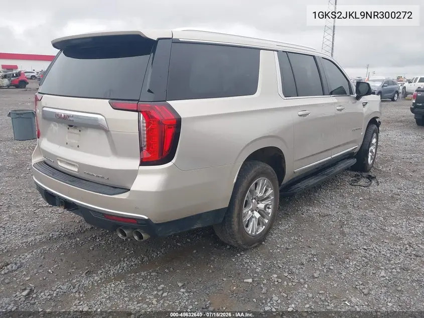 2022 GMC Yukon Xl 4Wd Denali VIN: 1GKS2JKL9NR300272 Lot: 45632640