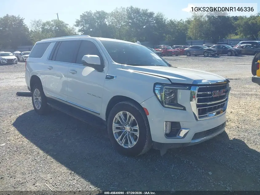 2022 GMC Yukon Xl 4Wd Slt VIN: 1GKS2GKD0NR146336 Lot: 45640090