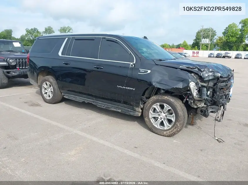 2023 GMC Yukon Xl 4Wd Sle VIN: 1GKS2FKD2PR549828 Lot: 45524963