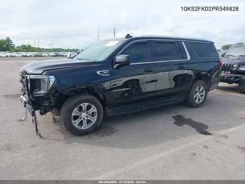 2023 GMC Yukon Xl 4Wd Sle VIN: 1GKS2FKD2PR549828 Lot: 45524963