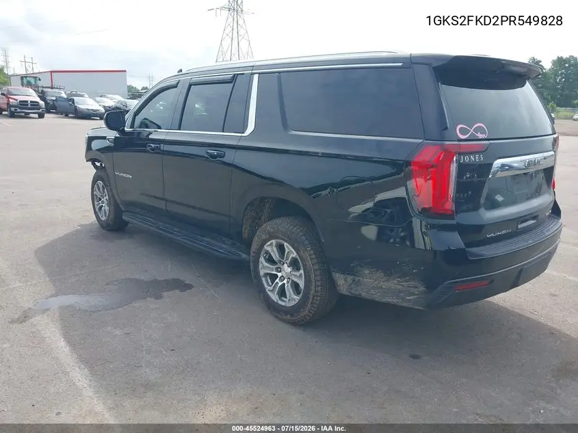 2023 GMC Yukon Xl 4Wd Sle VIN: 1GKS2FKD2PR549828 Lot: 45524963