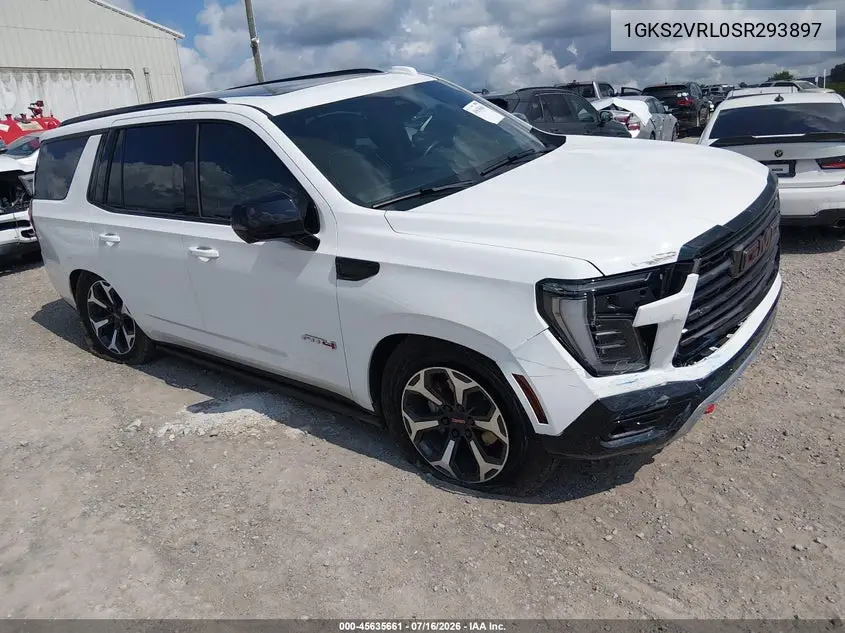 2025 GMC Yukon 4Wd At4 Ultimate VIN: 1GKS2VRL0SR293897 Lot: 45635661