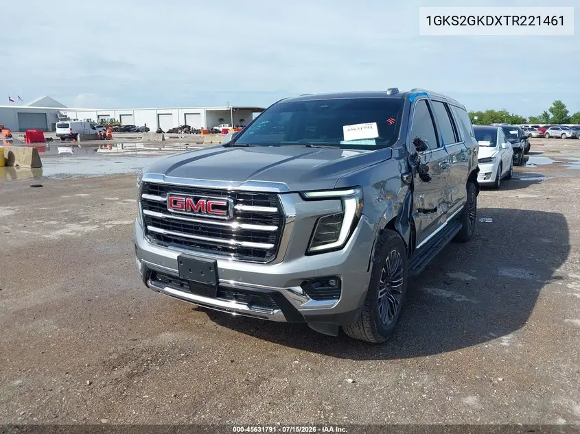 2026 GMC Yukon Xl 4Wd Elevation VIN: 1GKS2GKDXTR221461 Lot: 45631791