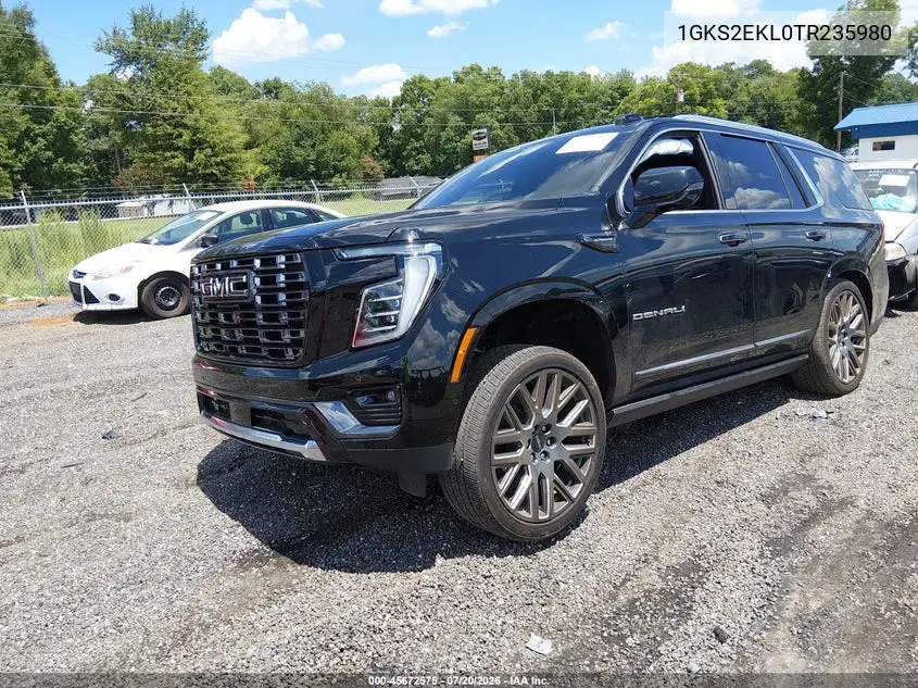 2026 GMC Yukon 4Wd Denali Ultimate VIN: 1GKS2EKL0TR235980 Lot: 45672575