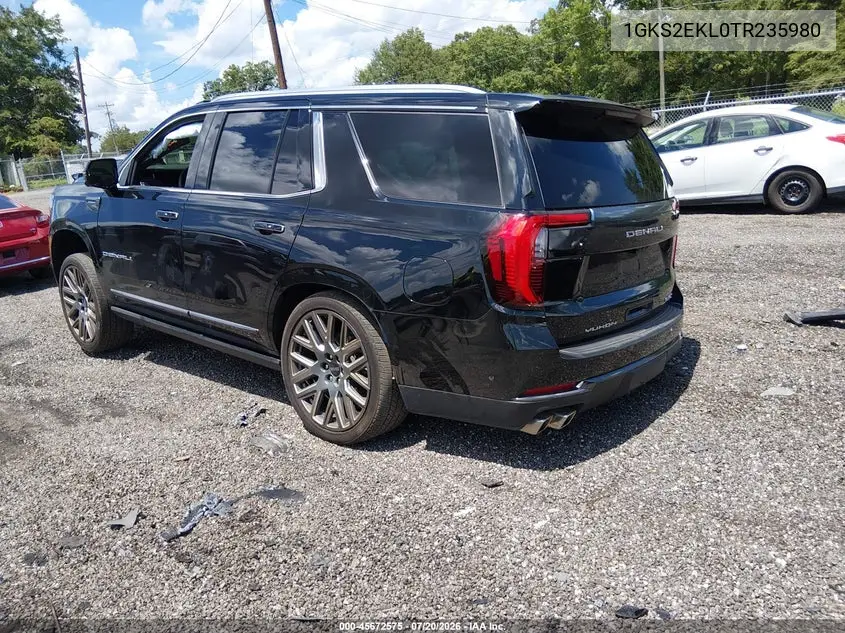 2026 GMC Yukon 4Wd Denali Ultimate VIN: 1GKS2EKL0TR235980 Lot: 45672575
