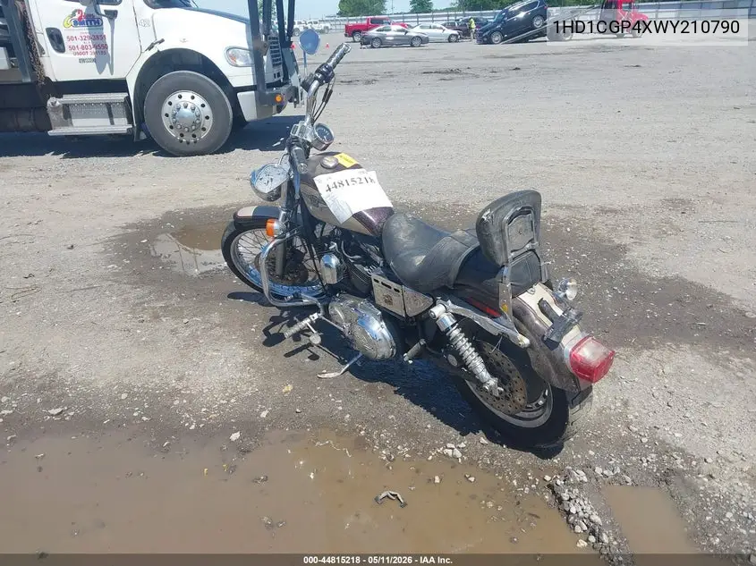 1998 Harley-Davidson Xl1200 C Anniversary VIN: 1HD1CGP4XWY210790 Lot: 44815218