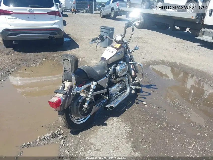 1998 Harley-Davidson Xl1200 C Anniversary VIN: 1HD1CGP4XWY210790 Lot: 44815218