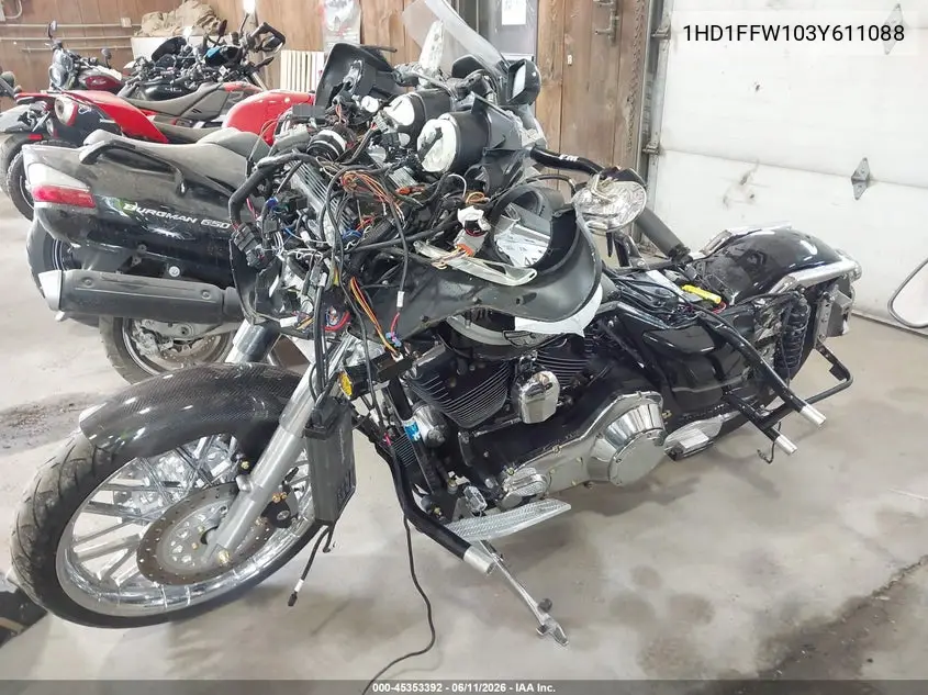 2003 Harley-Davidson Flhtci VIN: 1HD1FFW103Y611088 Lot: 45353392