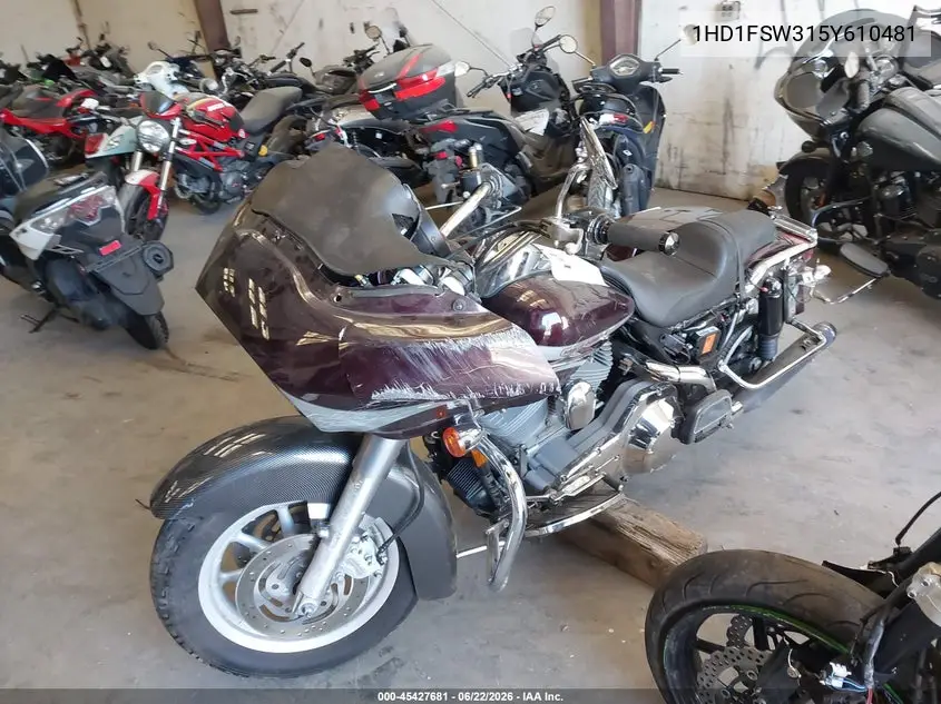 2005 Harley-Davidson Fltri VIN: 1HD1FSW315Y610481 Lot: 45427681