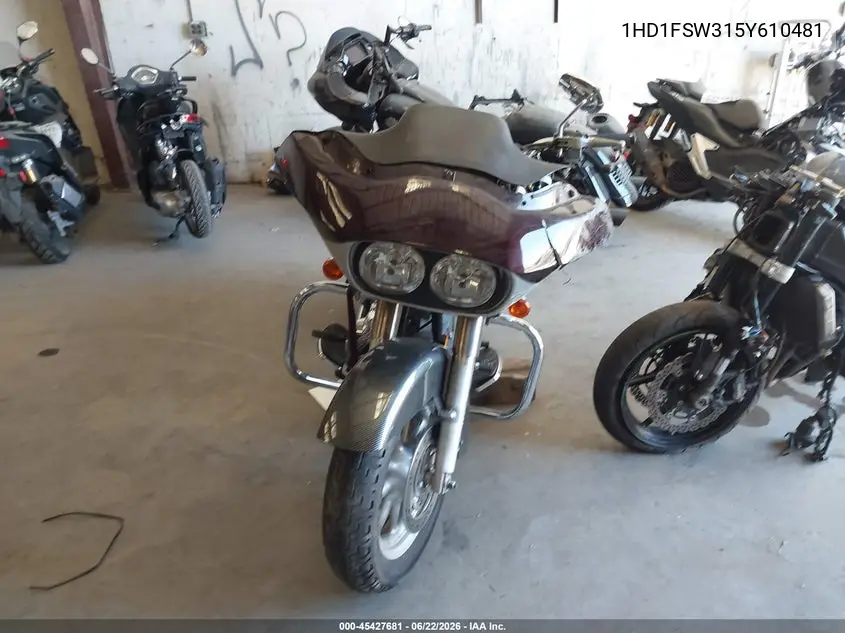 2005 Harley-Davidson Fltri VIN: 1HD1FSW315Y610481 Lot: 45427681